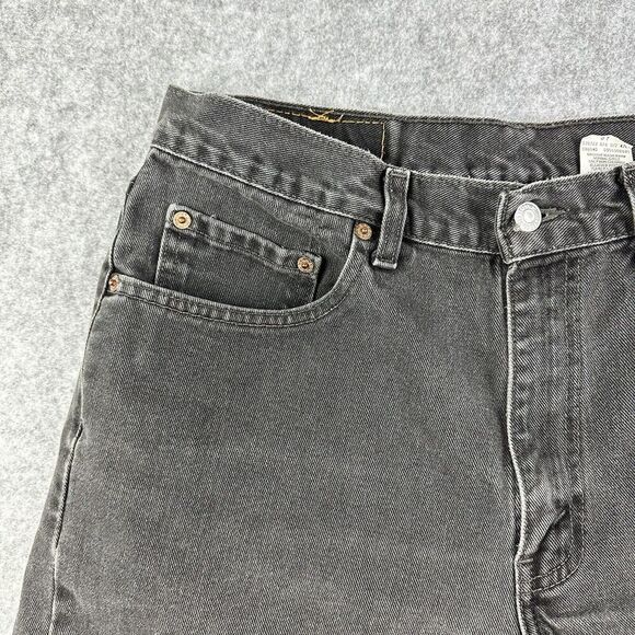 VTG Levis 550 Jean Shorts Jorts Mens 34 Relaxed Fit Cut Off Distressed Grunge* - Picture 2 of 11